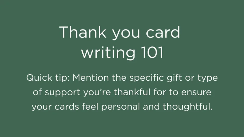 Thank You Card Writing 101