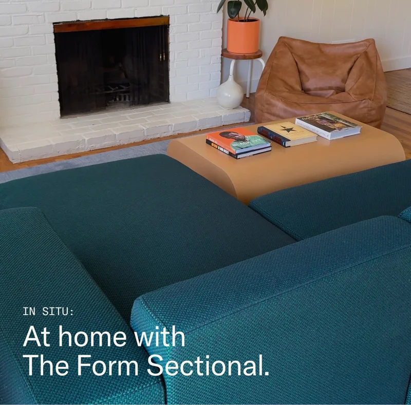 At home with The Form Sectional.