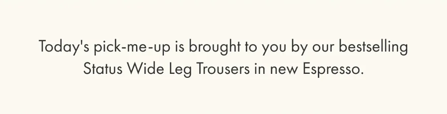Status Wide Leg Trousers