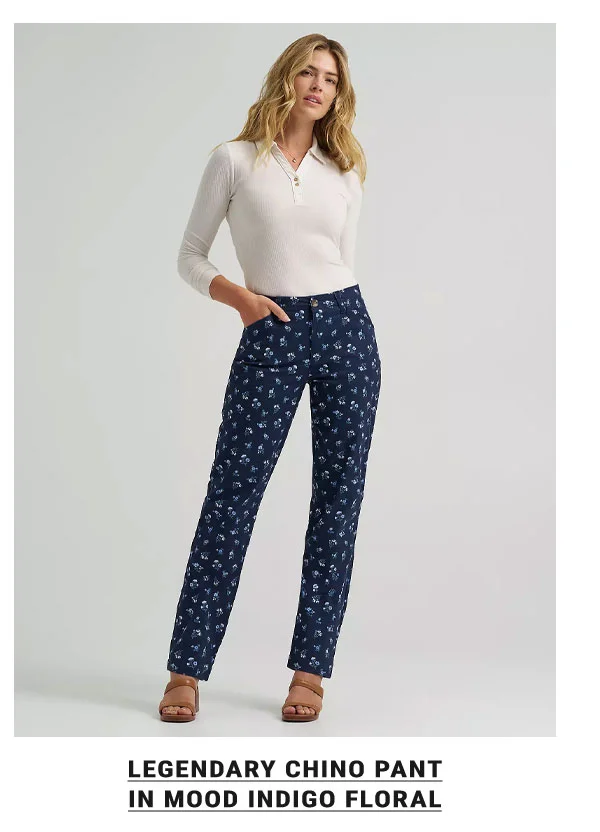Women's Legendary Chino Pant In Mood Indigo Floral