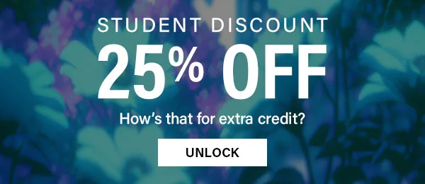 Student Discount 25% Off