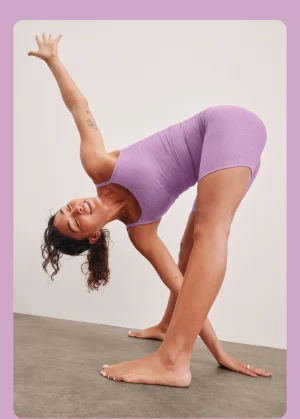 Spacedye Keep Pace 5" Short in Lilac Petal Heather