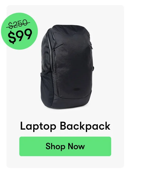 LAST CALL: Laptop Backpack | Now $99