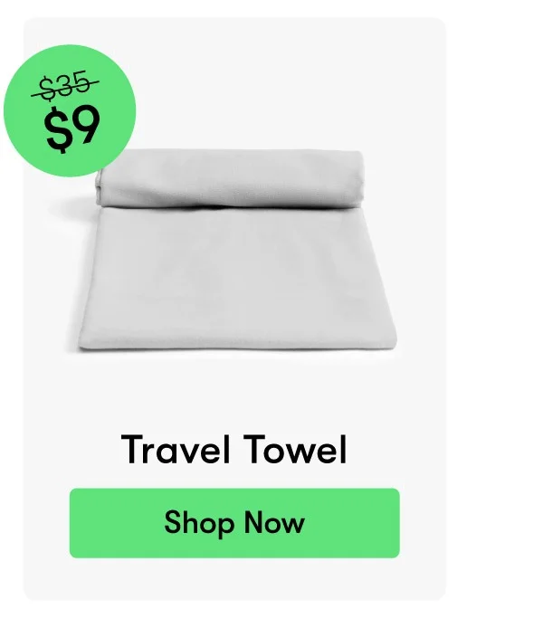 LAST CALL: Travel Towel | Now $9