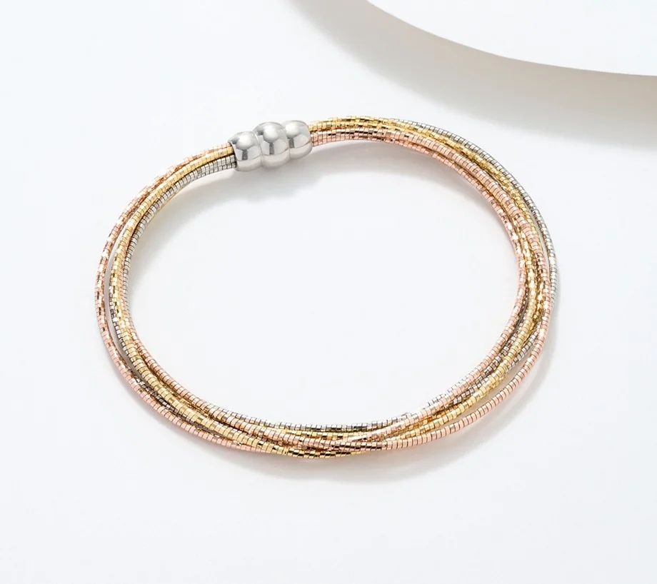 David Markstein Sterling Silver 7 Strand Omega Bracelet