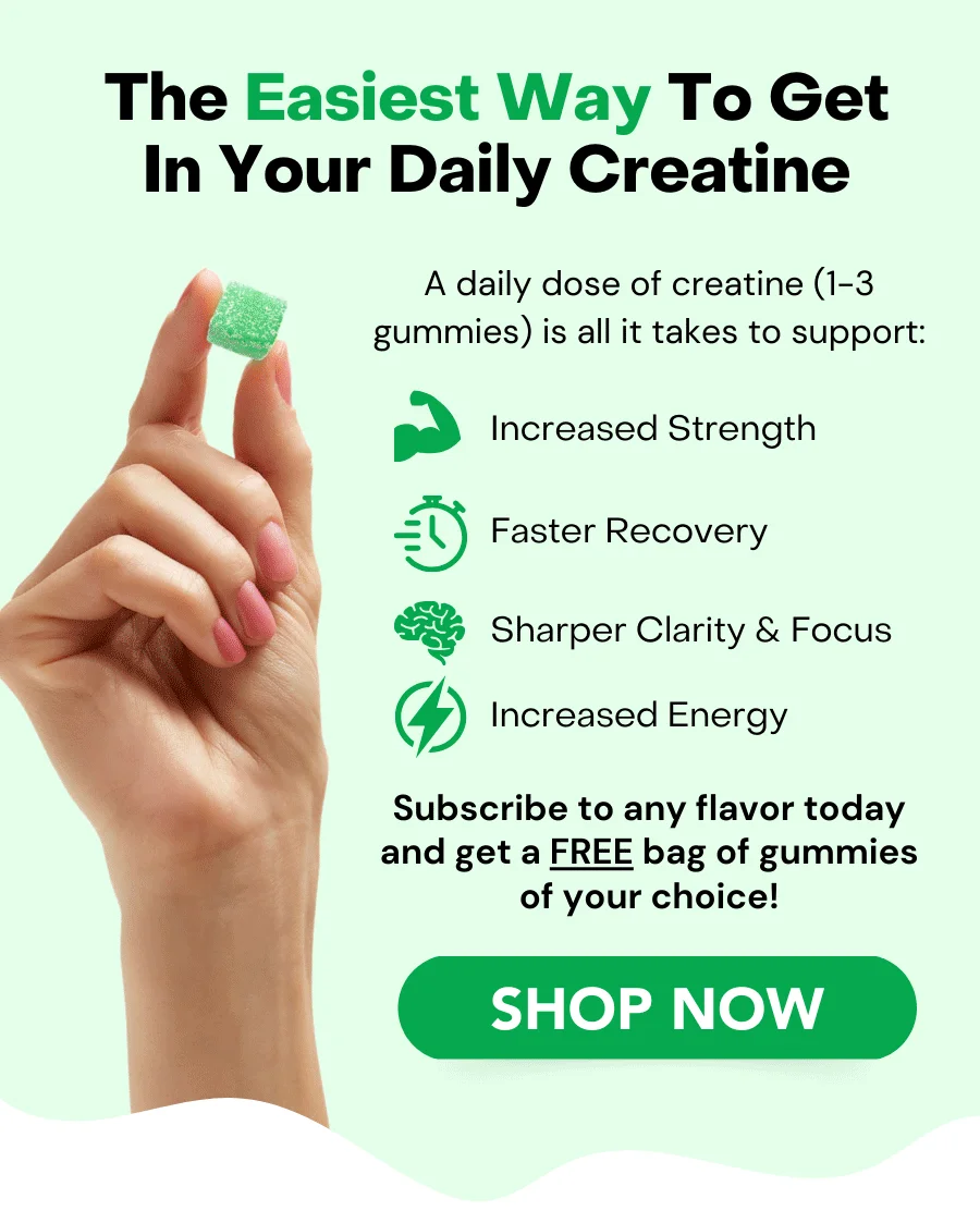 Create's Creatine Gummies are the easiest way to get in your daily creatine