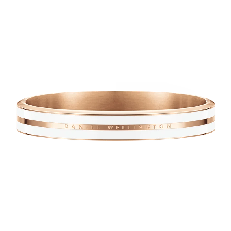 Image of Emalie Infinite Rose Gold Satin White