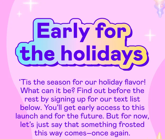Early for the holidays