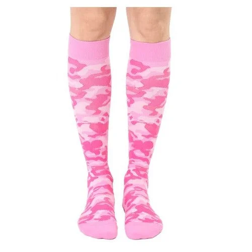 Image of Pink Camo Unisex Compression Socks