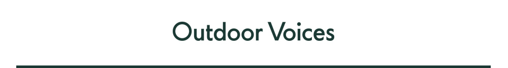 Outdoor Voices
