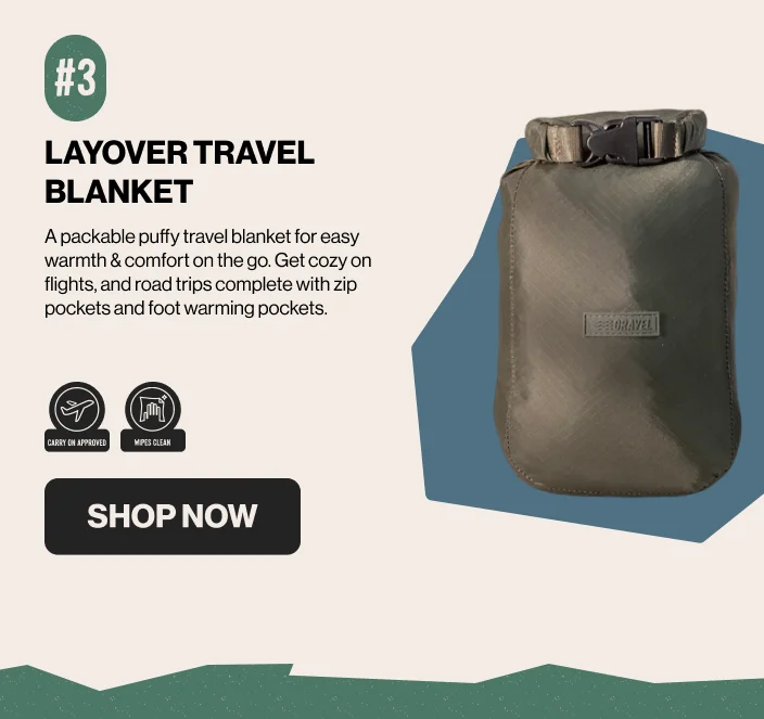 GRAVEL | Layover Travel Blanket