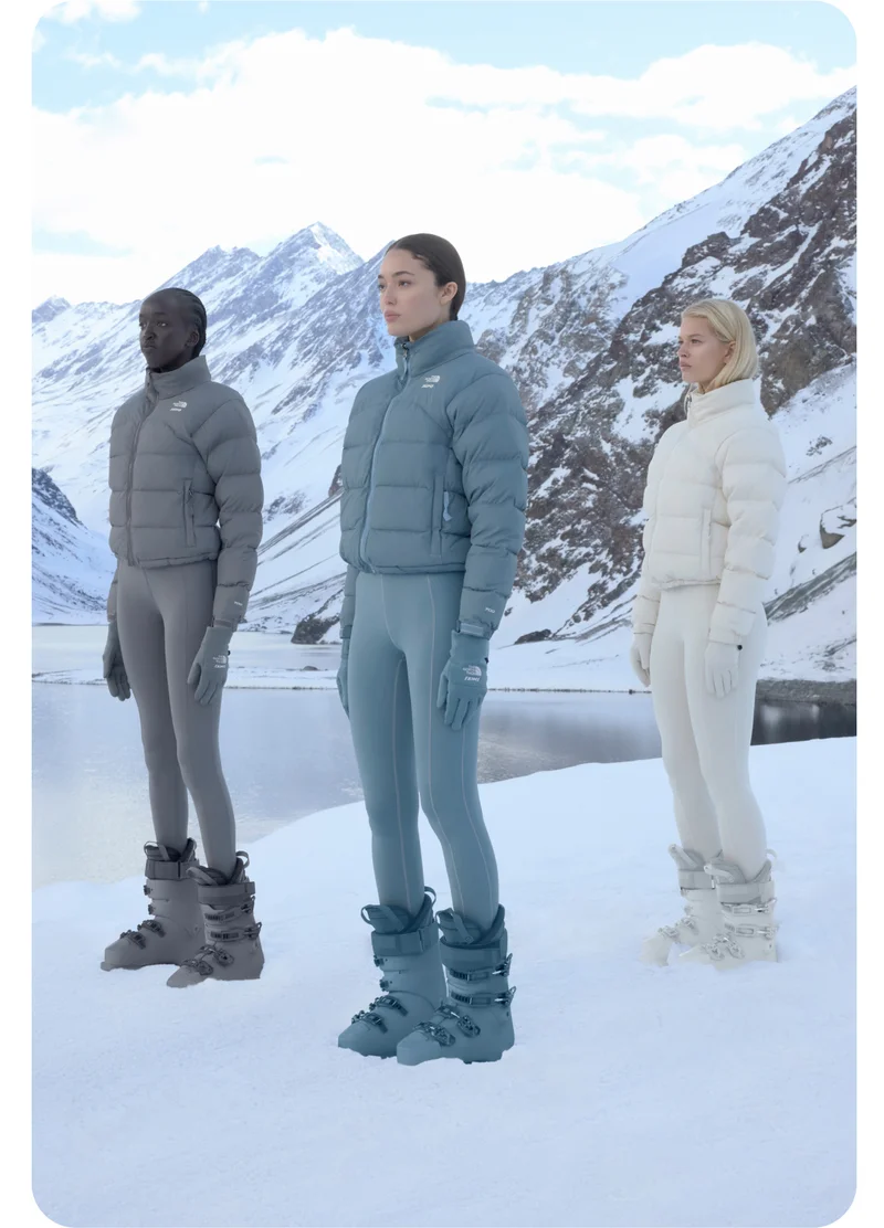 The North face x SKIMS is in store.