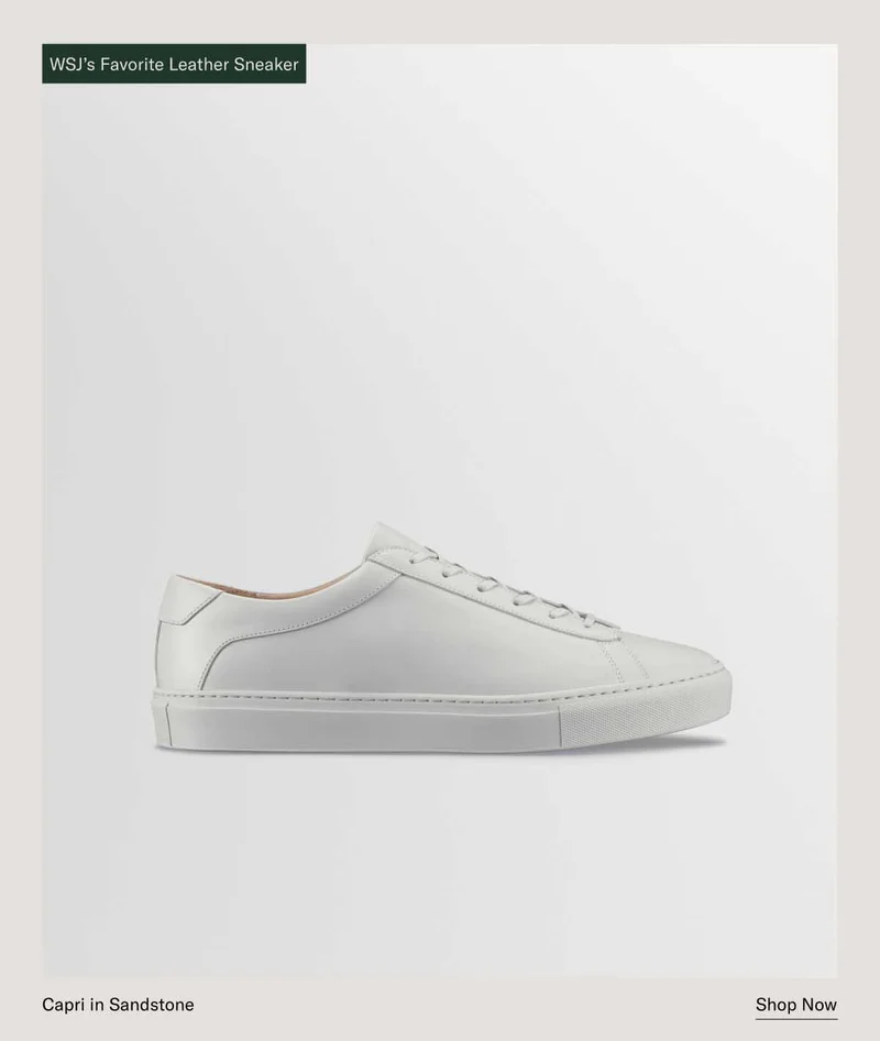 WSJ's Favorite Leather Sneaker. Capri in Sandstone. Shop Now