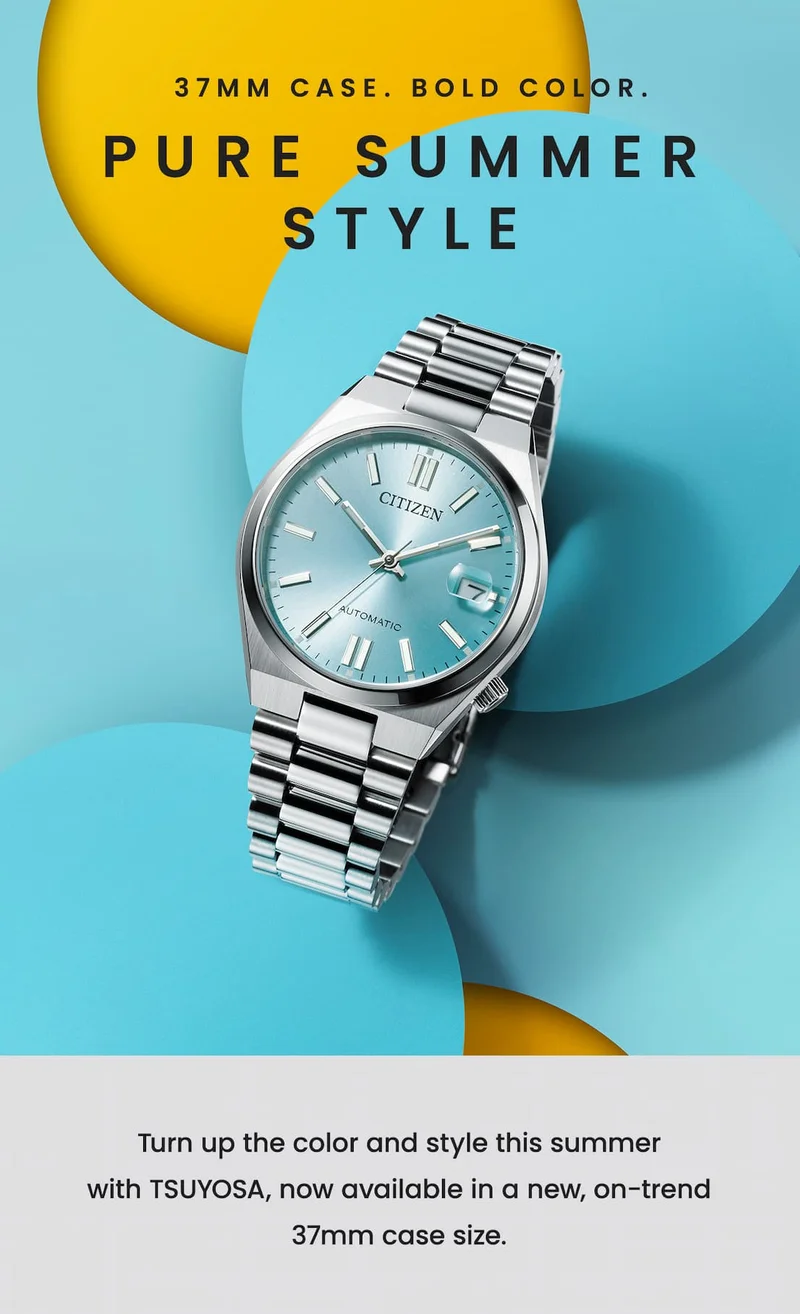 37mm Case. Bold Color. Pure Summer Style.