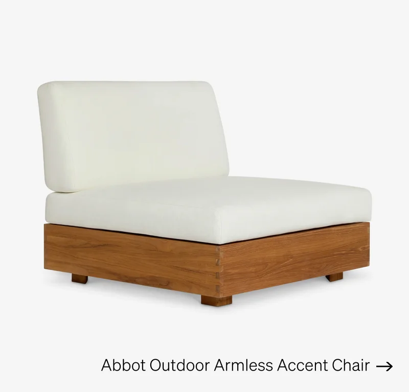 Shop Abbott Armless Accent Chair