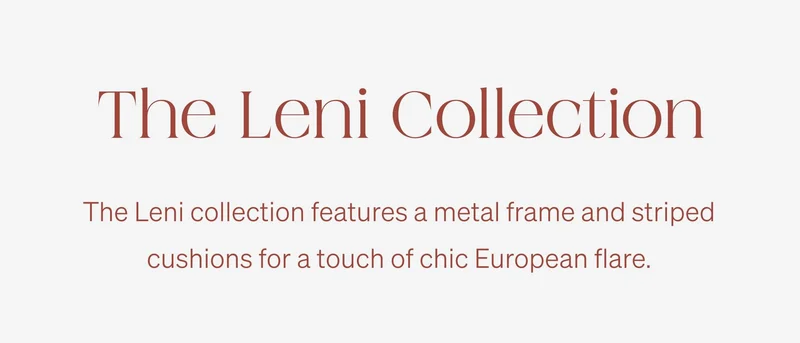 Shop the Leni Collection