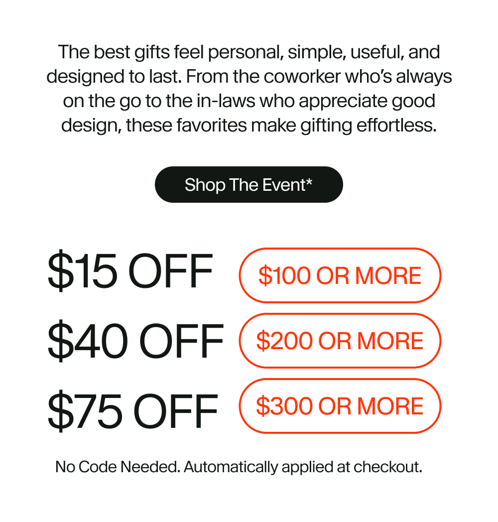 The best gifts feel personal, simple, useful, and designed to last. From the coworker who’s always on the go to the in-laws who appreciate good design, these favorites make gifting effortless.