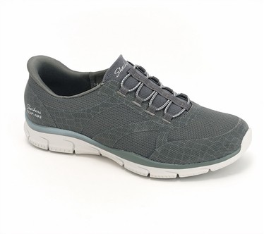 Skechers Slip-ins_Vegan Washable Shimmer Snake Bungee Shoes