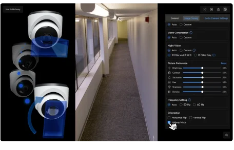 An example of the viewing upgrades