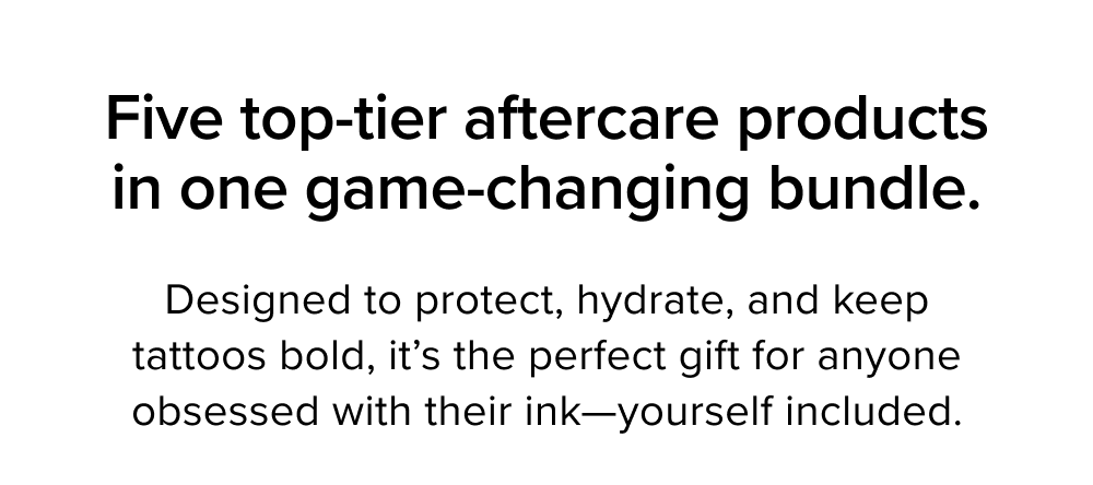 Five top-tier aftercare products in one game-changing bundle.