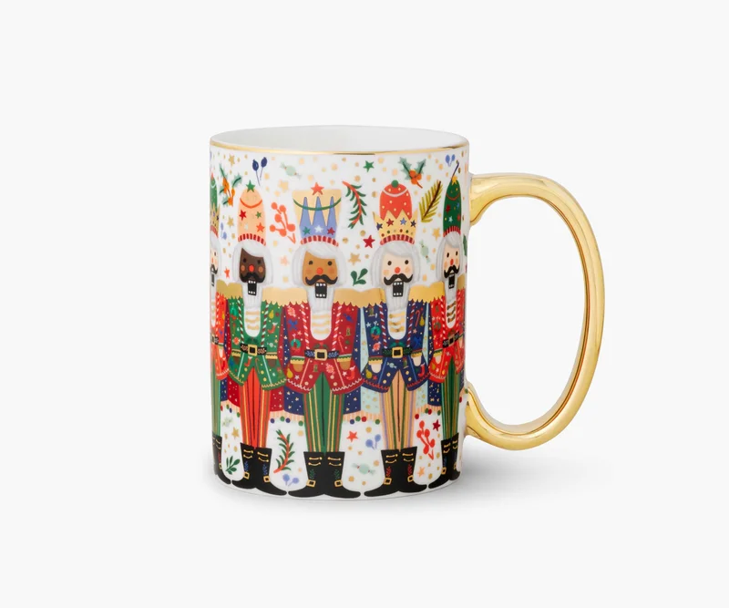 Image of Holiday Porcelain Mug - Nutcracker Brigade