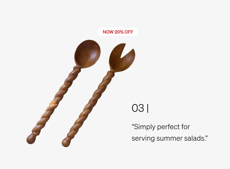 Shop Braided Wood Serving Set