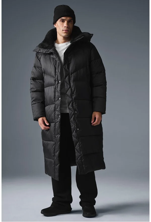 Gold Rush Puffer Trench - Black - Black / XS