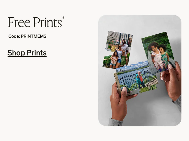 4 Freebies, Free Prints, Up to 50% Off Everything, Free Shipping on Cards