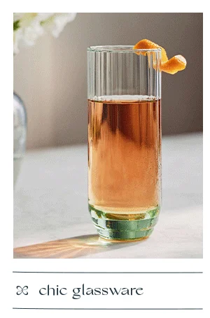 chic glassware