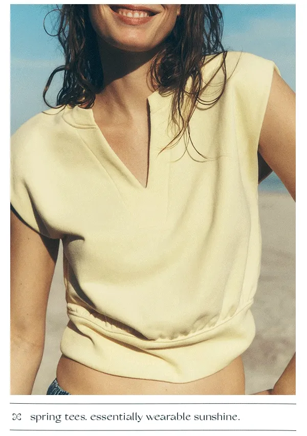 spring tees, essentially wearable sunshine