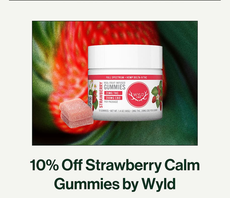 10% off Strawberry Calm Gummies