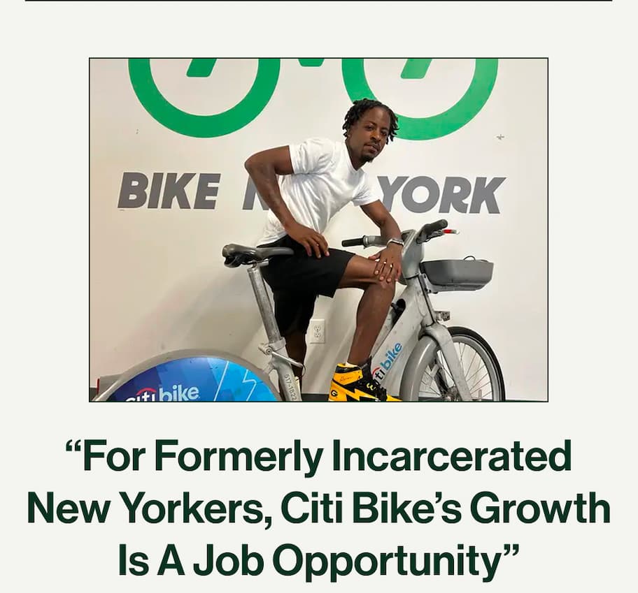 “For Formerly Incarcerated New Yorkers, Citi Bike’s Growth Is A Job Opportunity”