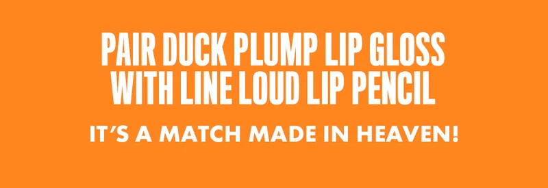 PAIR DUCK PLUMP LIP GLOSS WITH LINE LOUD LIP PENCIL