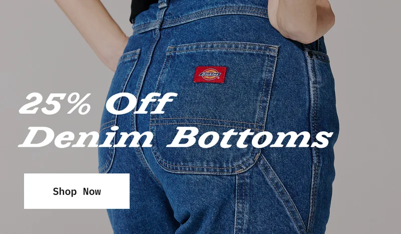25% Off Denim Bottoms. Shop Now.