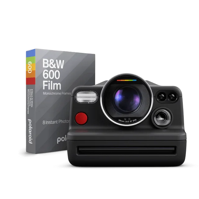 Polaroid I-2 Camera and B&W 600 Film with Monochrome Frames