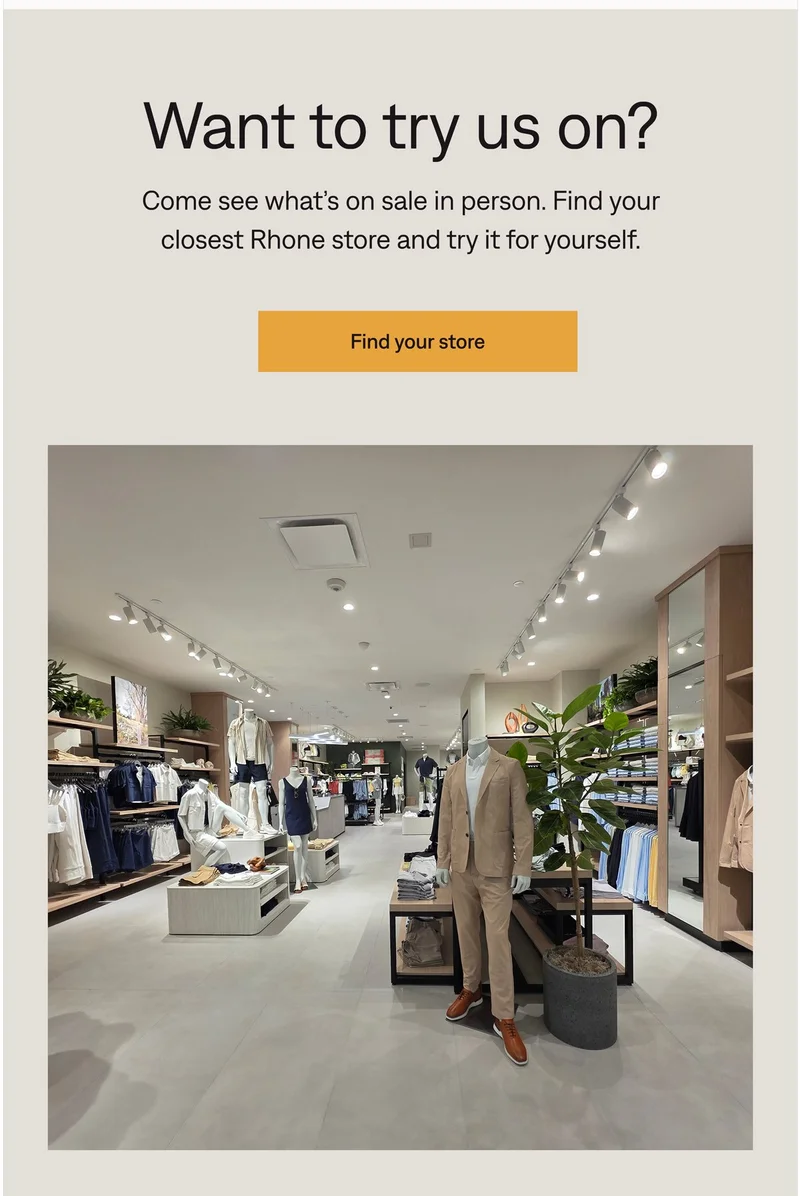 Want to try us on? Find your store