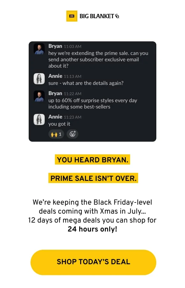 PRIME SALE ISN'T OVER
