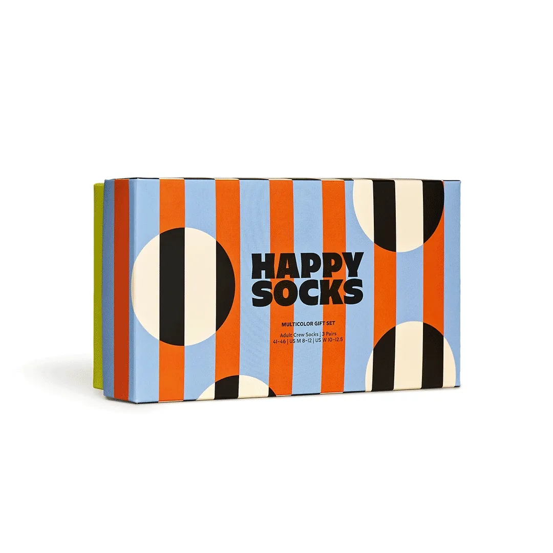 3-Pack Multicolor Socks Gift Set