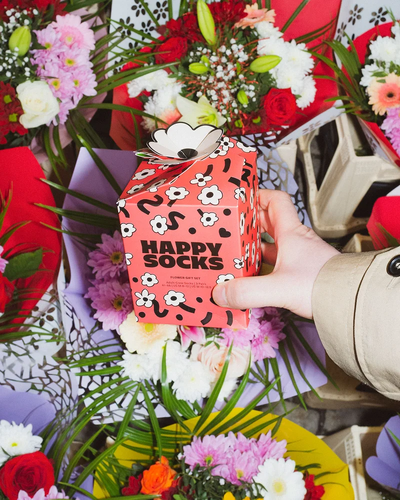 3-Pack Flowers Socks Gift Set