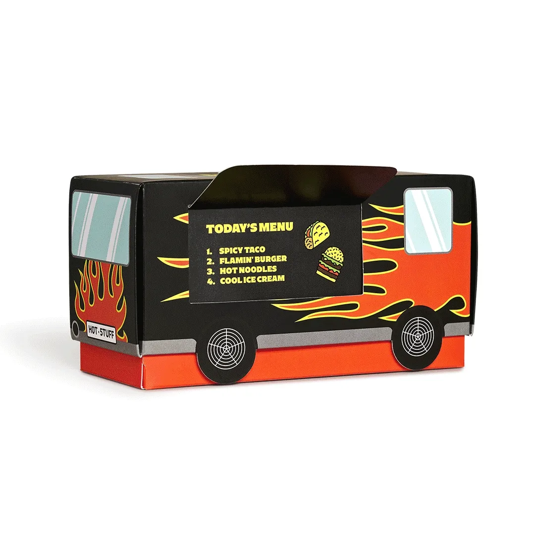 4-Pack Food Truck Socks Gift Set