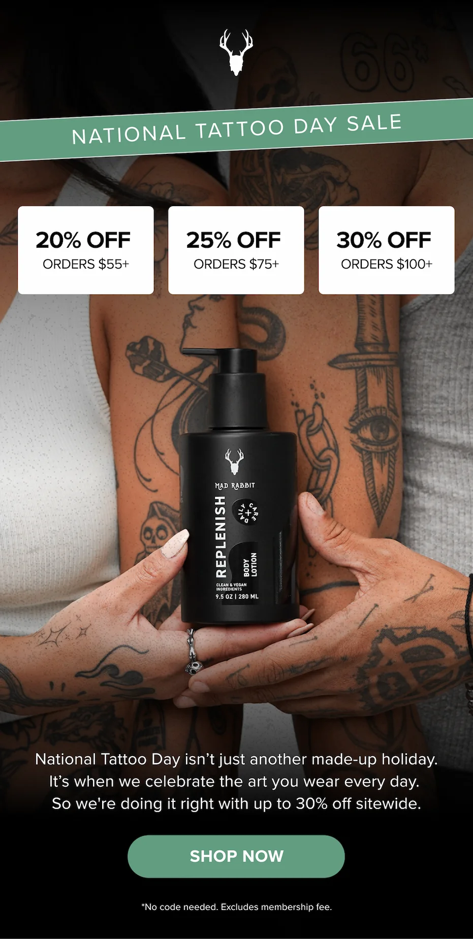 NATIONAL TATTOO DAY SALE [SHOP NOW]