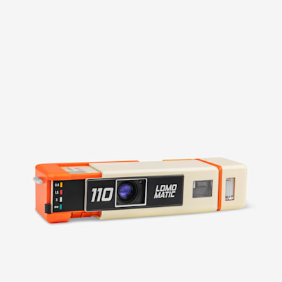 Lomomatic 110 Camera and Flash - Golden Gate Edition