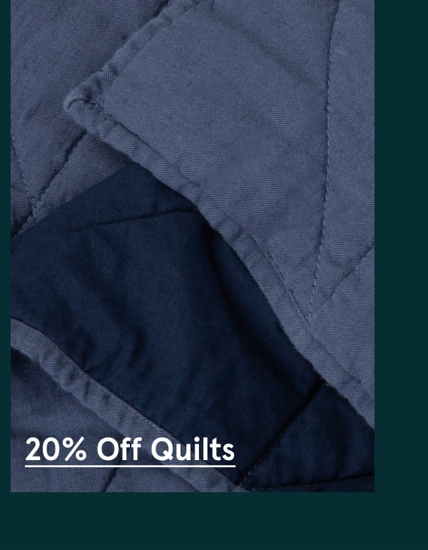 20% Off Quilts