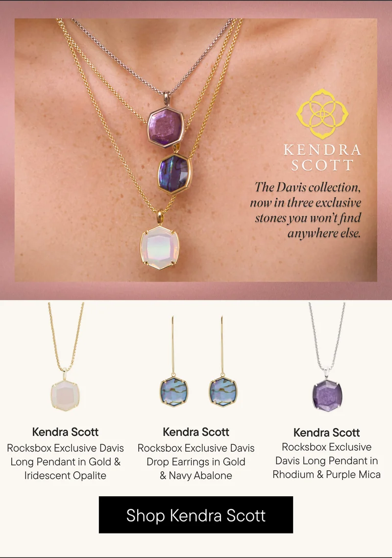 Kendra Scott. The Davis collection, now in three exclusive stones you won’t find anywhere else. Shop Kendra Scott