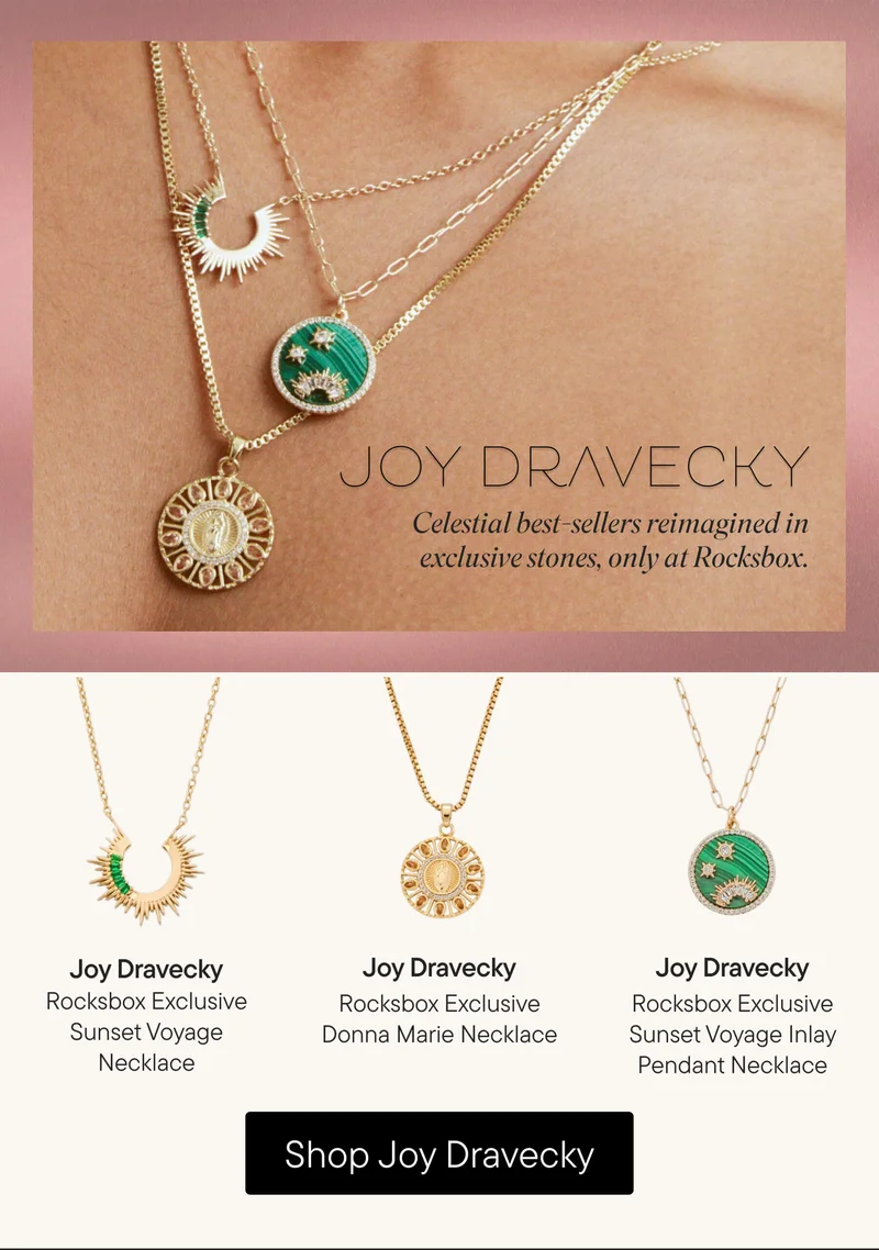 Joy Dravecky. Celestial best-sellers reimagined in exclusive stones, only at Rocksbox. Shop Joy Dravecky.