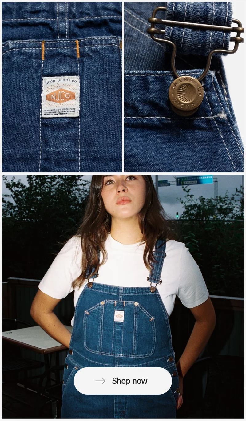 Astrid Denim Dungarees Utility Denim