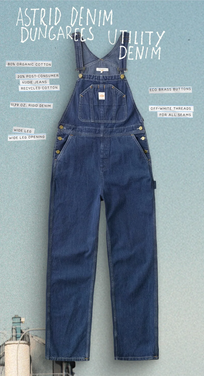Astrid Denim Dungarees Utility Denim
