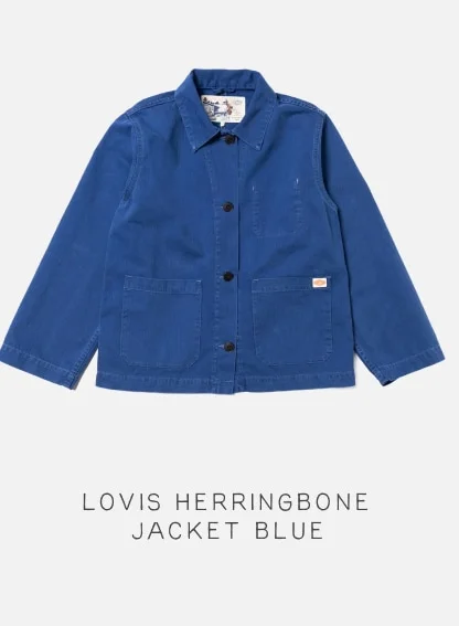 Lovis Herringbone Jacket Blue
