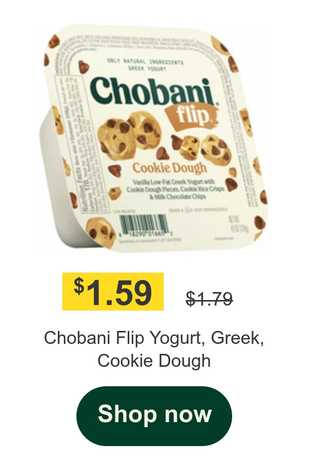 Chobani Flip Yogurt, Greek, Cookie Dough