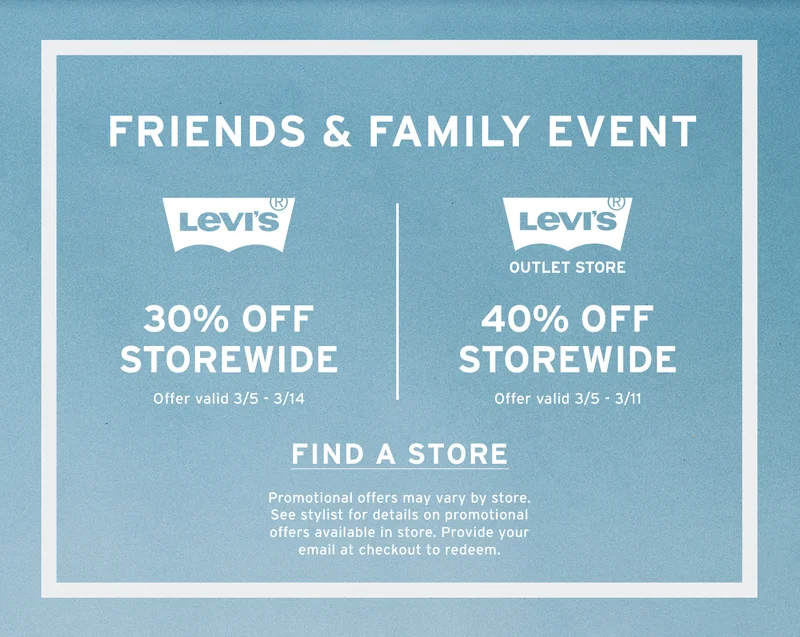 SHOP THE FRIENDS & FAMILY EVENT IRL